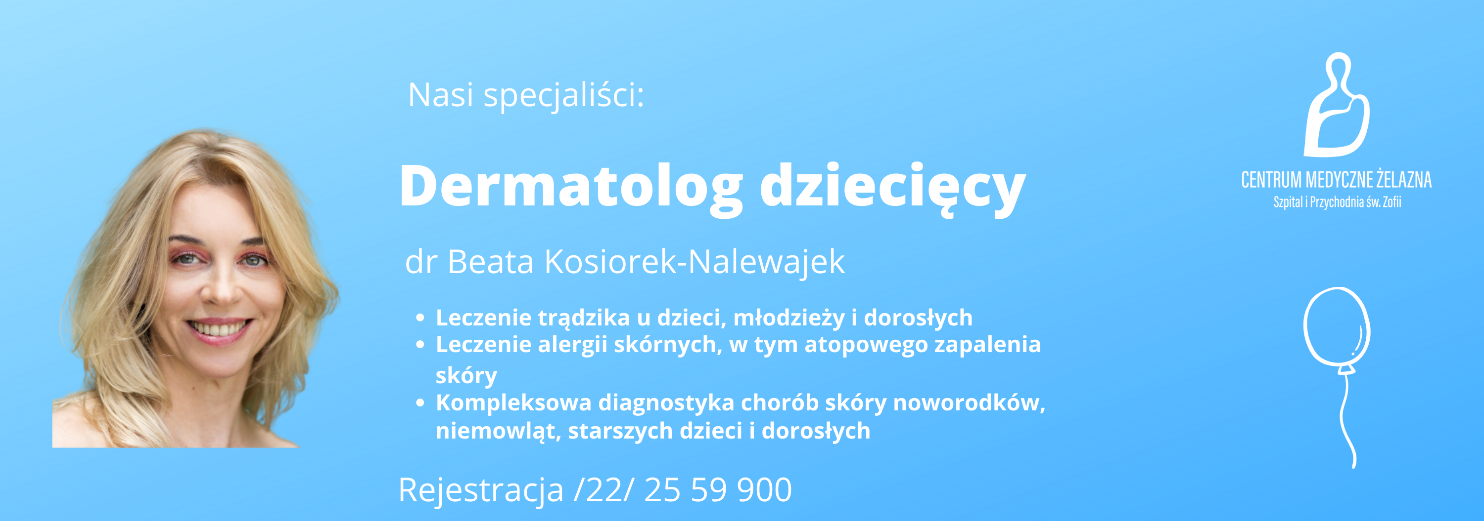 Dermatolog dziecięcy dr Beata Kosiorek-Nalewajek