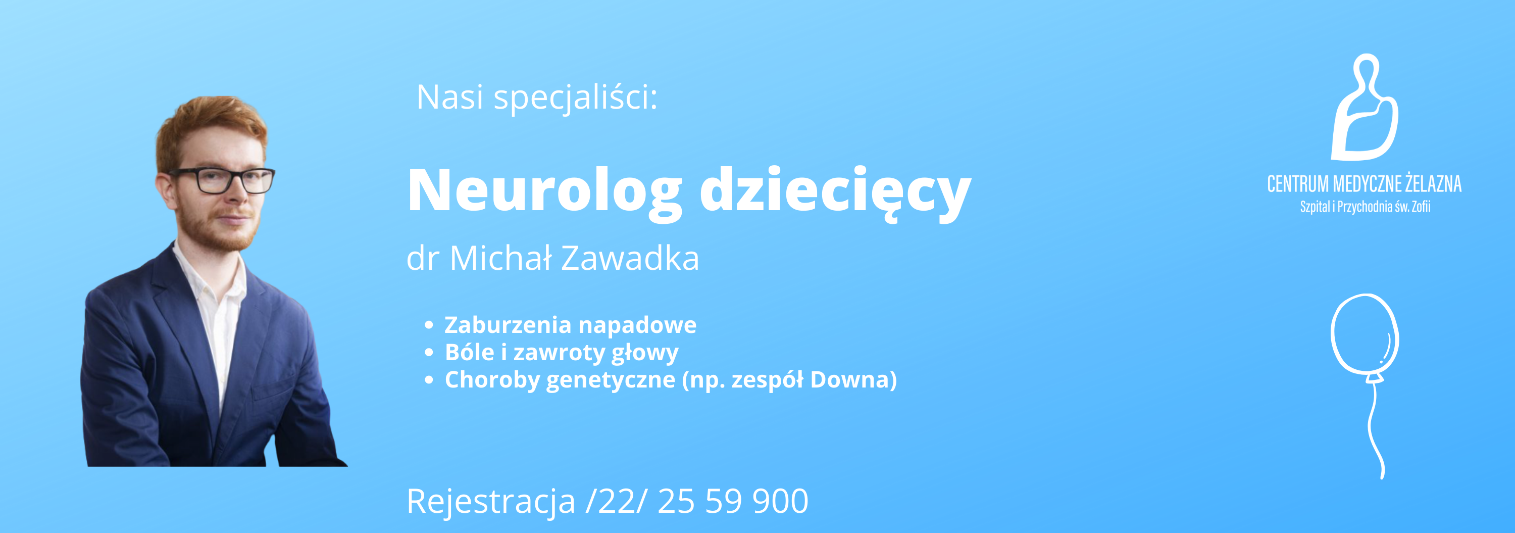 Neurolog dziecięcy dr Michał Zawadka